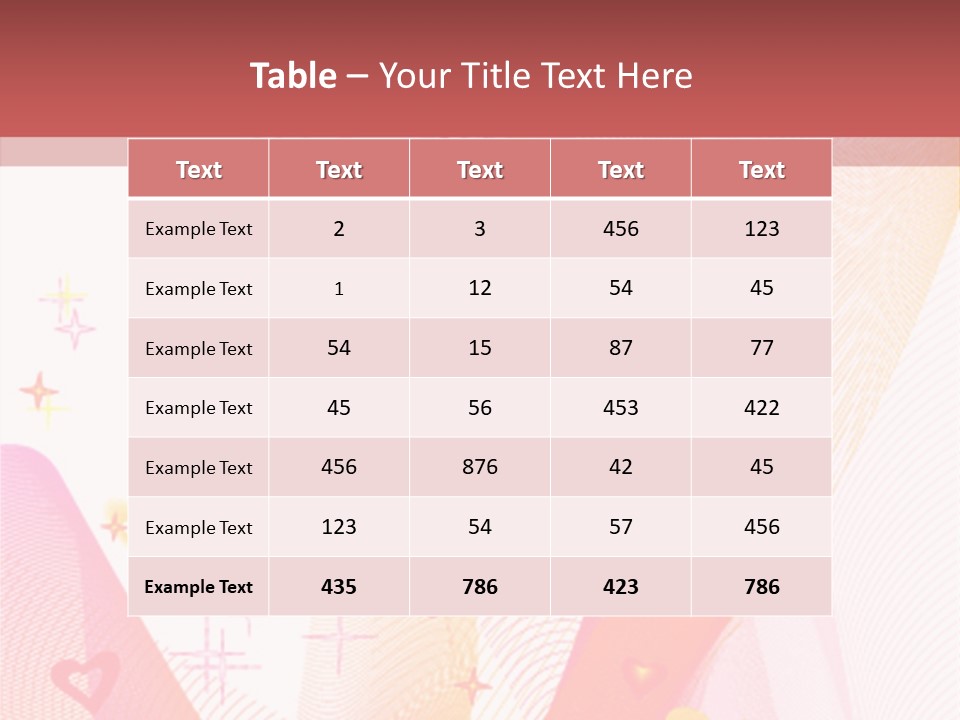 Romantic Heart Wave PowerPoint Template