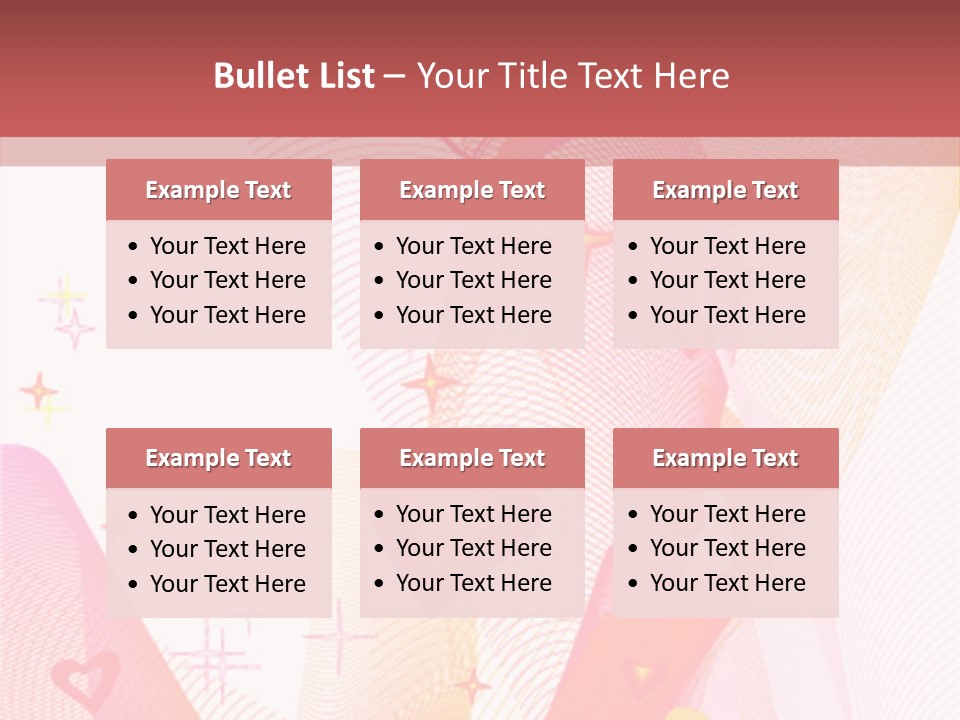 Romantic Heart Wave PowerPoint Template