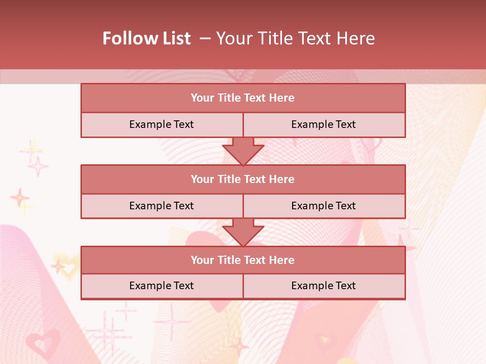 Romantic Heart Wave PowerPoint Template