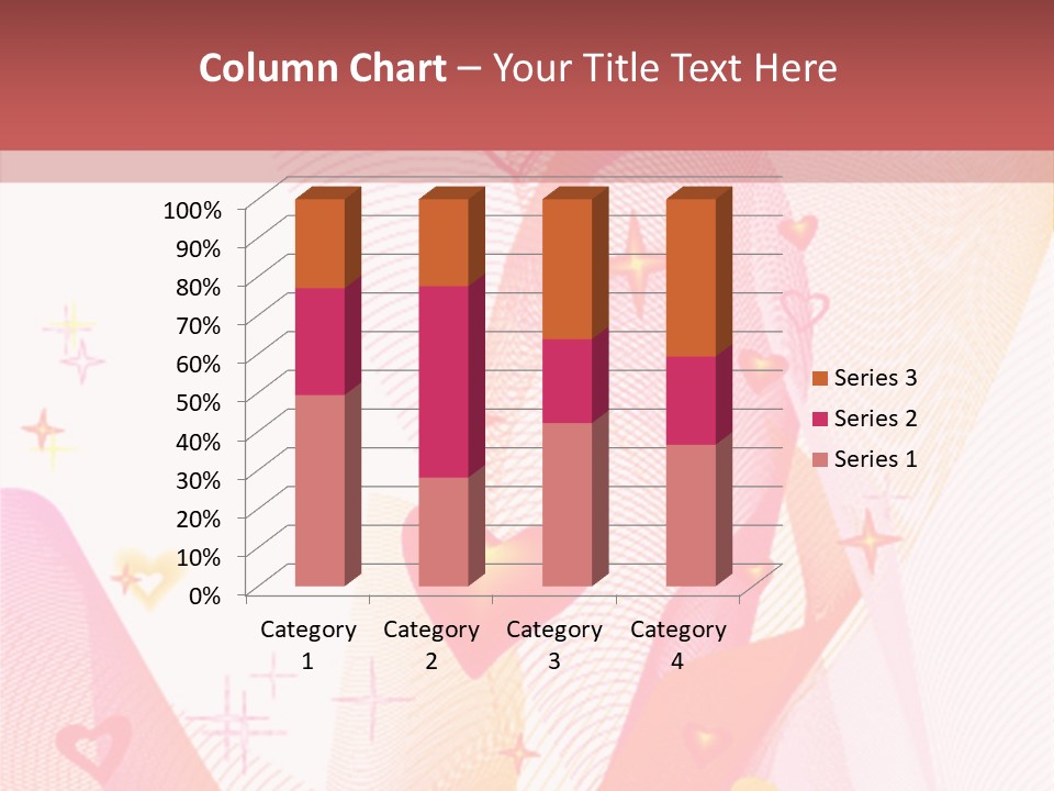 Romantic Heart Wave PowerPoint Template