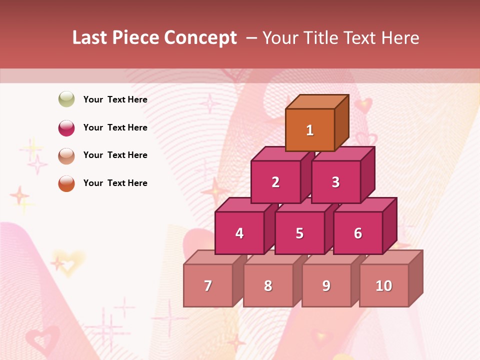 Romantic Heart Wave PowerPoint Template
