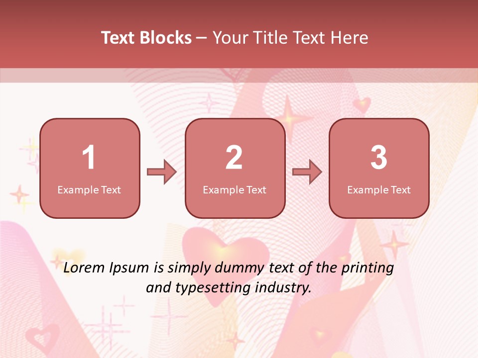 Romantic Heart Wave PowerPoint Template