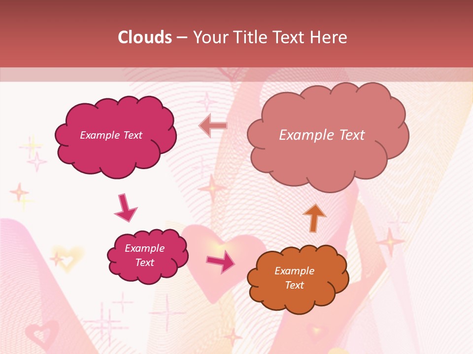 Romantic Heart Wave PowerPoint Template