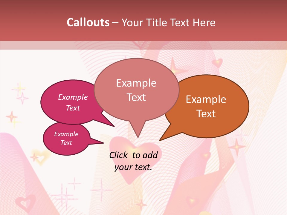 Romantic Heart Wave PowerPoint Template