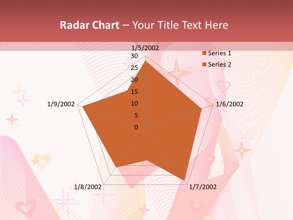 Romantic Heart Wave PowerPoint Template