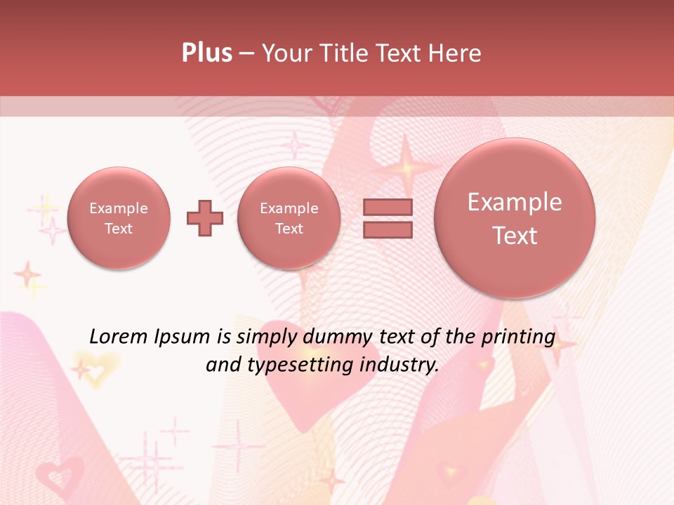 Romantic Heart Wave PowerPoint Template