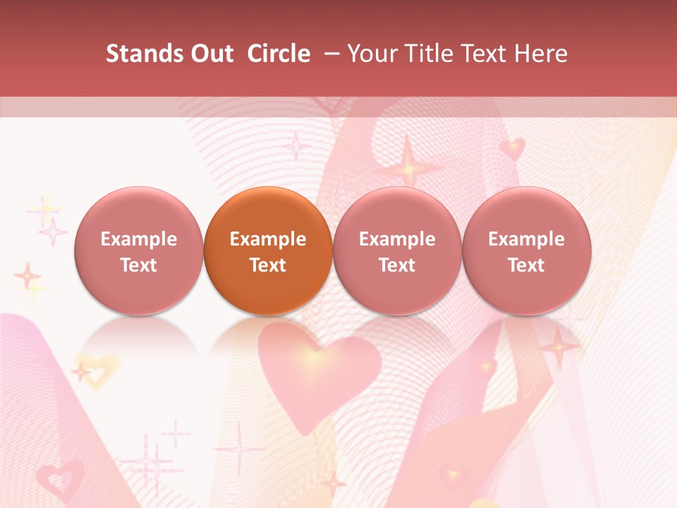 Romantic Heart Wave PowerPoint Template