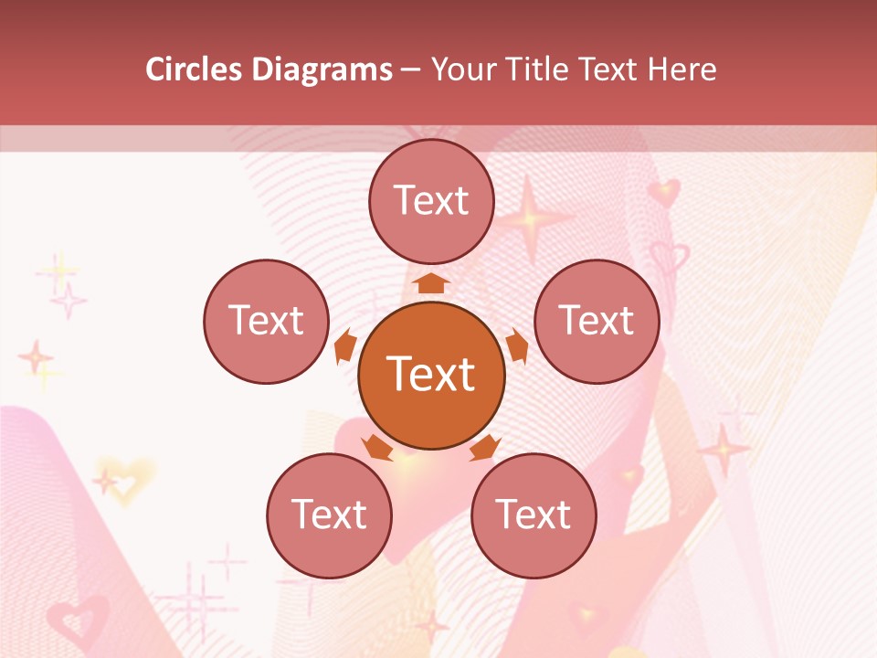 Romantic Heart Wave PowerPoint Template