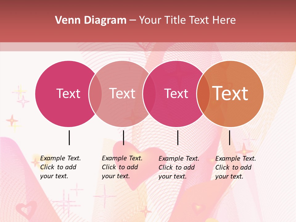 Romantic Heart Wave PowerPoint Template