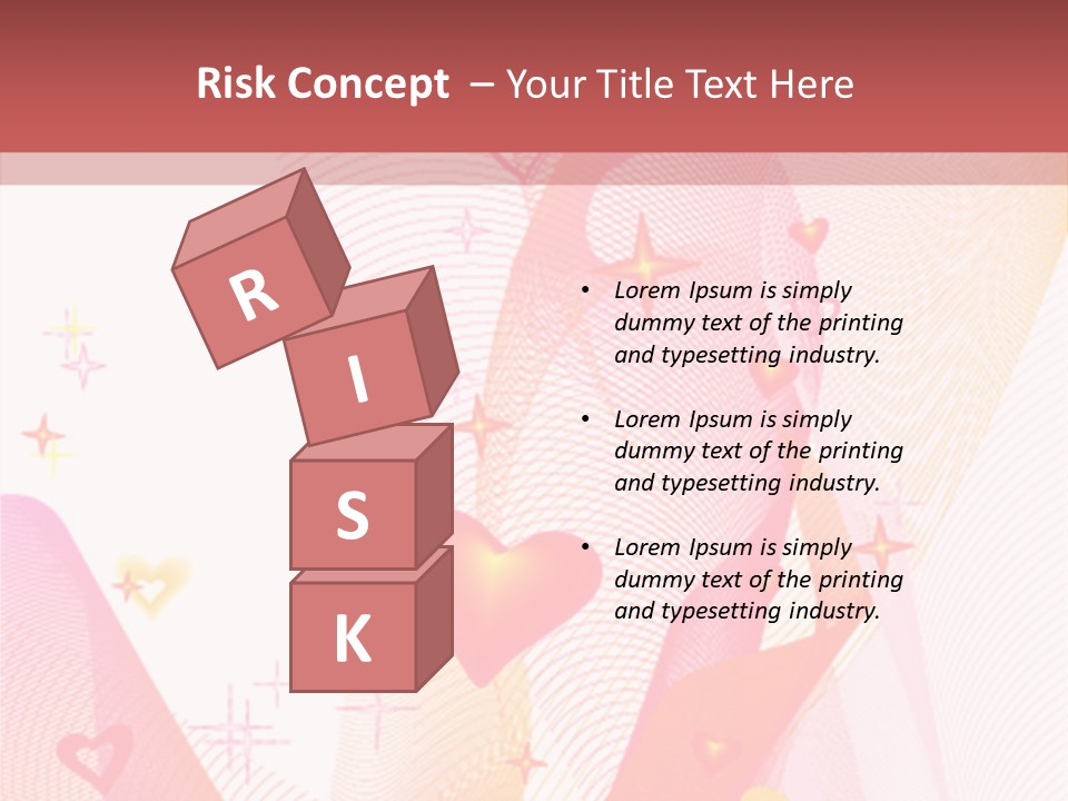 Romantic Heart Wave PowerPoint Template