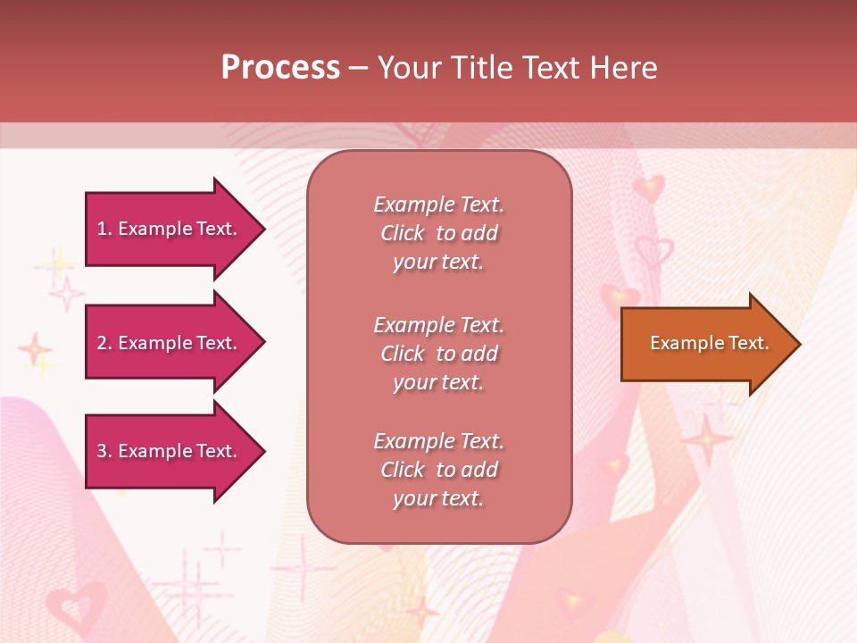 Romantic Heart Wave PowerPoint Template