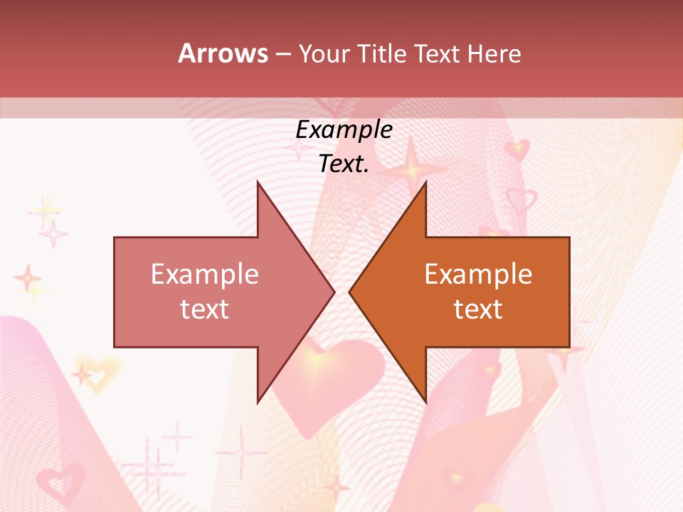 Romantic Heart Wave PowerPoint Template