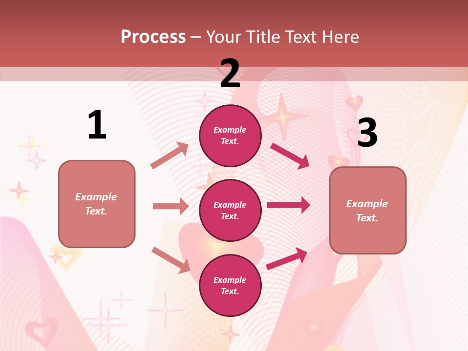 Romantic Heart Wave PowerPoint Template