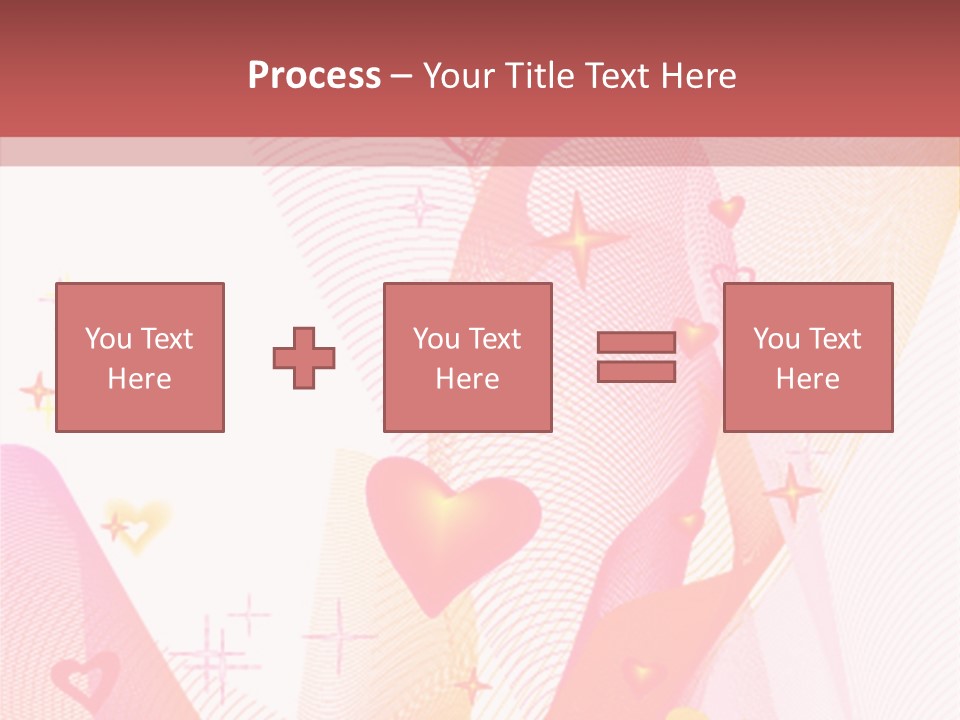 Romantic Heart Wave PowerPoint Template