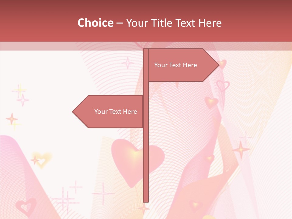 Romantic Heart Wave PowerPoint Template