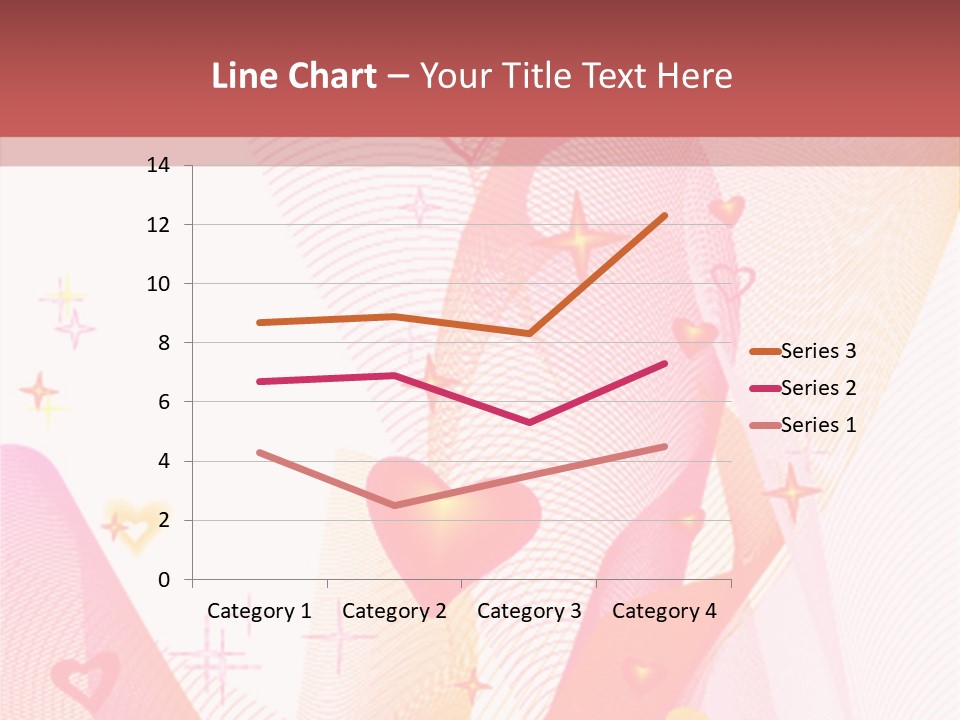 Romantic Heart Wave PowerPoint Template