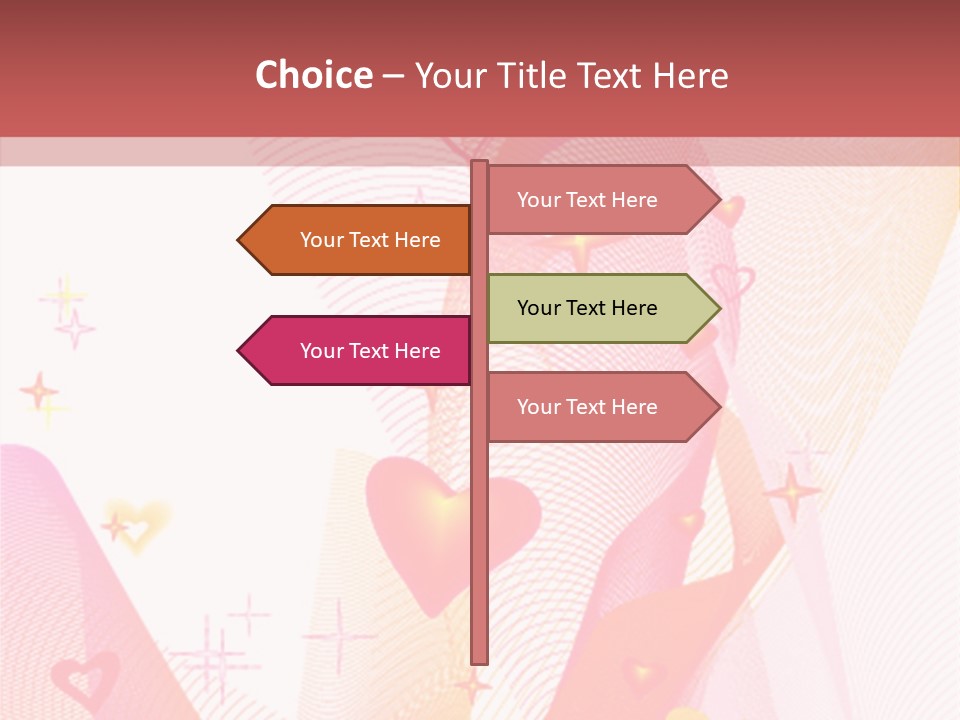 Romantic Heart Wave PowerPoint Template