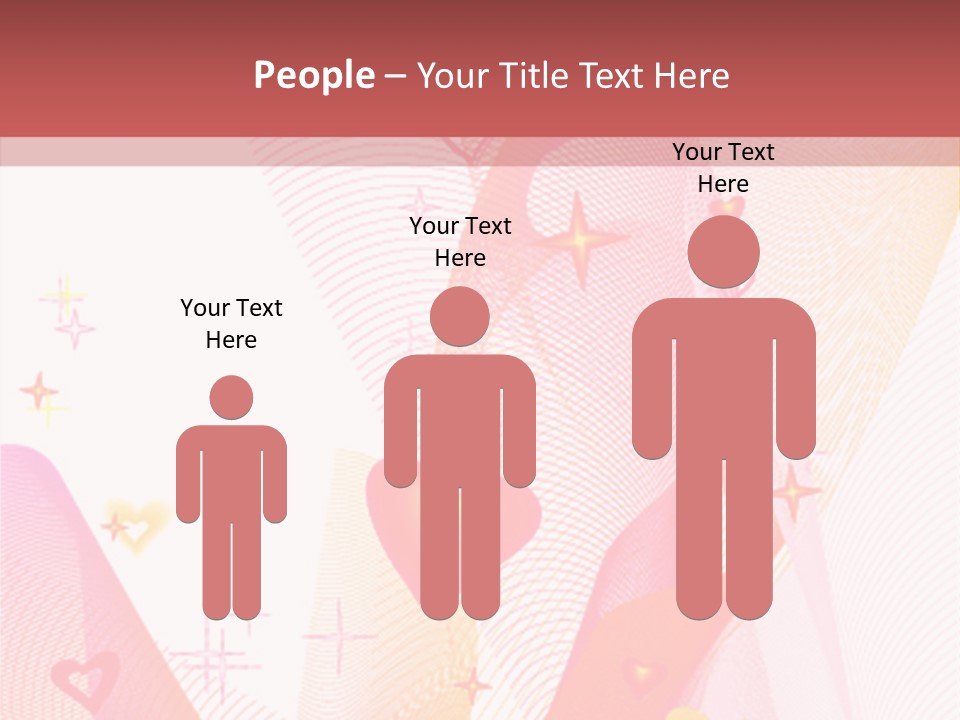 Romantic Heart Wave PowerPoint Template