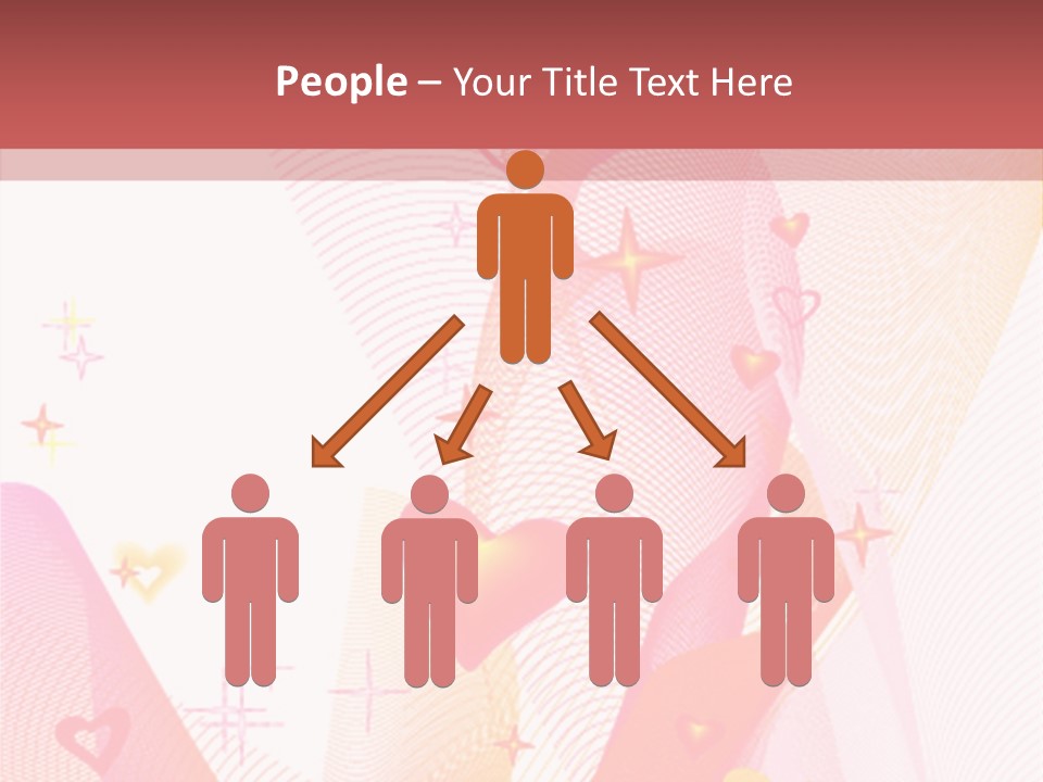 Romantic Heart Wave PowerPoint Template