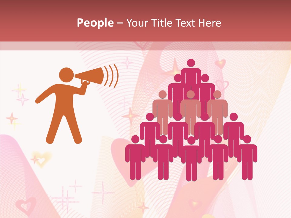 Romantic Heart Wave PowerPoint Template