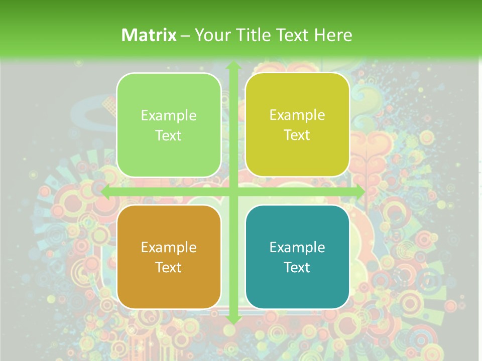 Yellow Frame Swirl PowerPoint Template