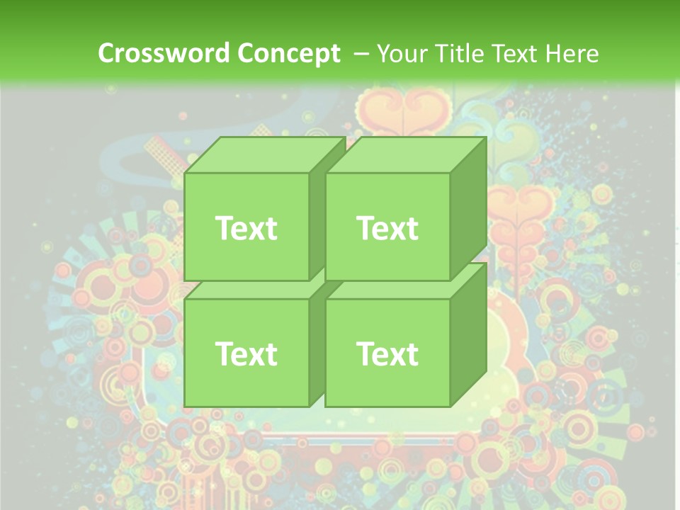 Yellow Frame Swirl PowerPoint Template