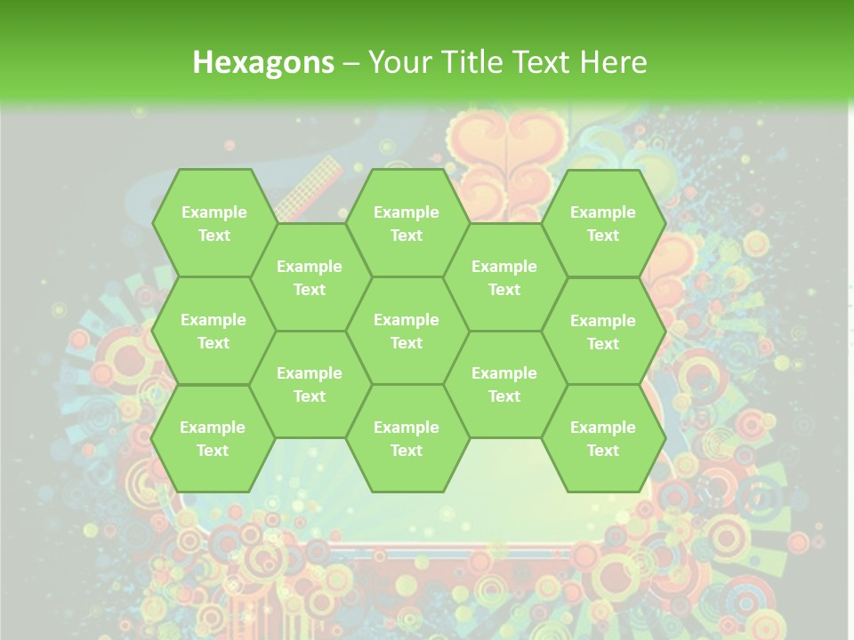 Yellow Frame Swirl PowerPoint Template