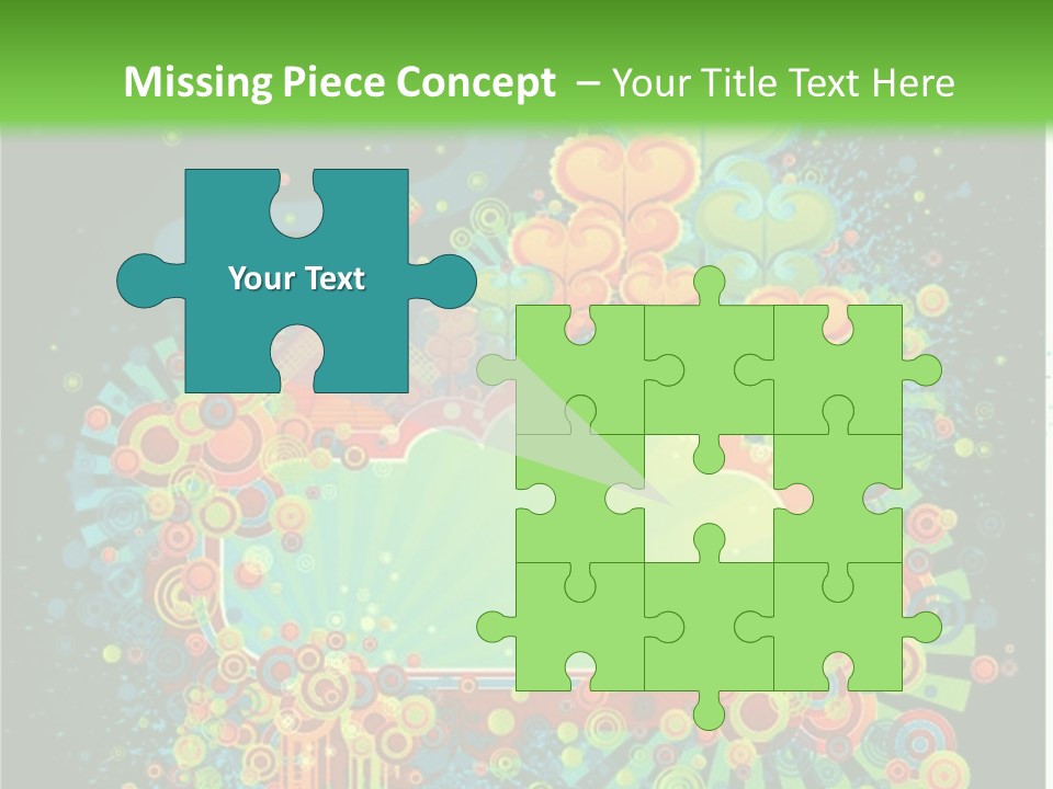 Yellow Frame Swirl PowerPoint Template