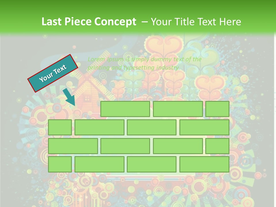 Yellow Frame Swirl PowerPoint Template