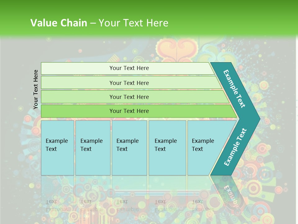 Yellow Frame Swirl PowerPoint Template