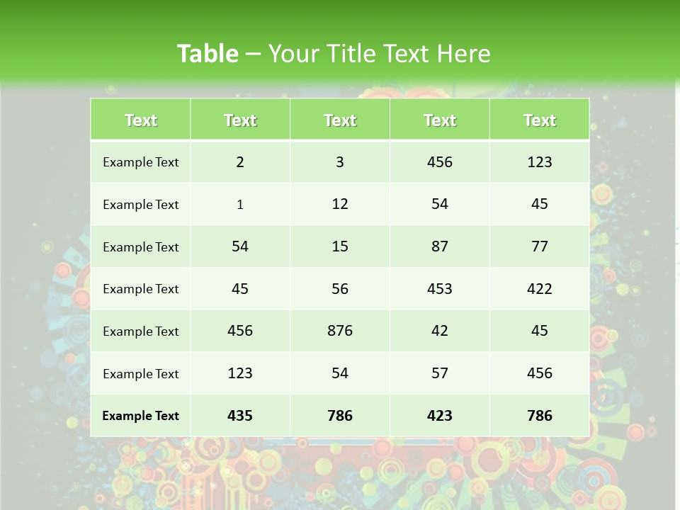 Yellow Frame Swirl PowerPoint Template