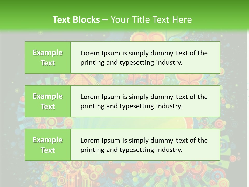 Yellow Frame Swirl PowerPoint Template