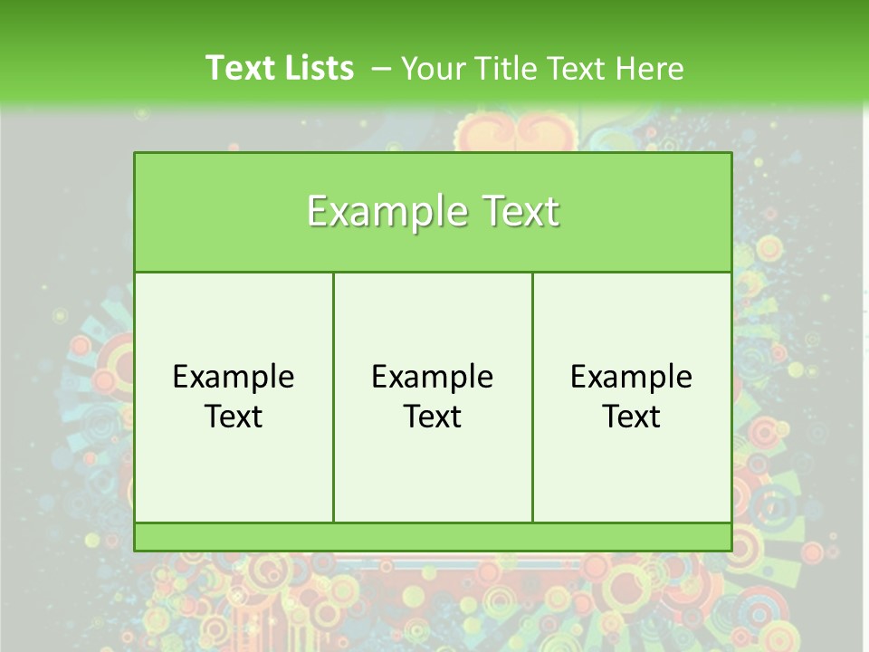 Yellow Frame Swirl PowerPoint Template