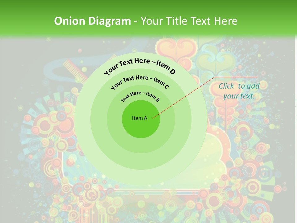Yellow Frame Swirl PowerPoint Template