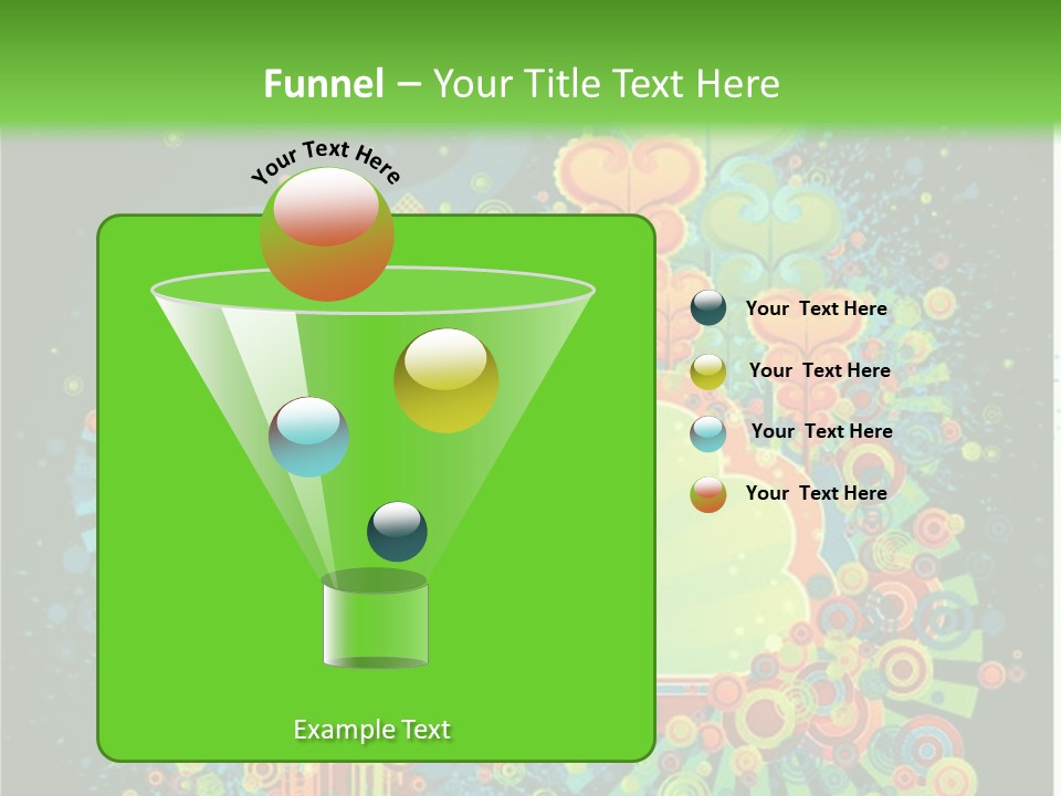 Yellow Frame Swirl PowerPoint Template