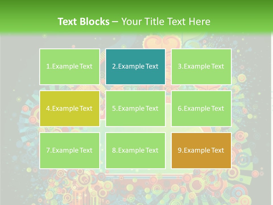 Yellow Frame Swirl PowerPoint Template