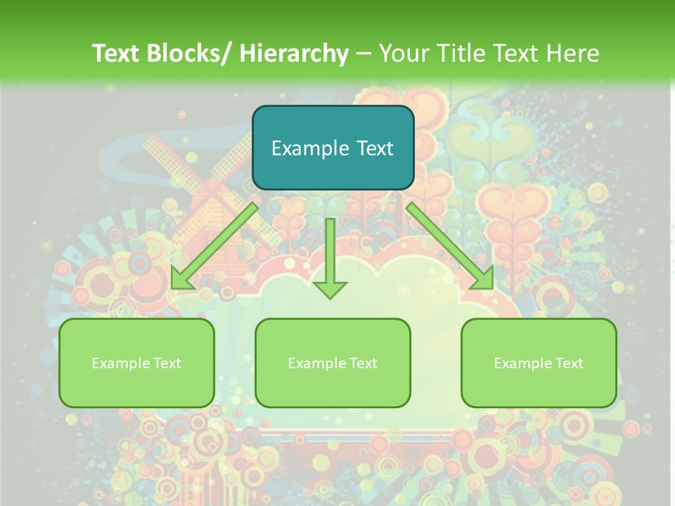 Yellow Frame Swirl PowerPoint Template