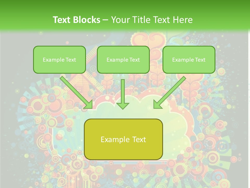 Yellow Frame Swirl PowerPoint Template