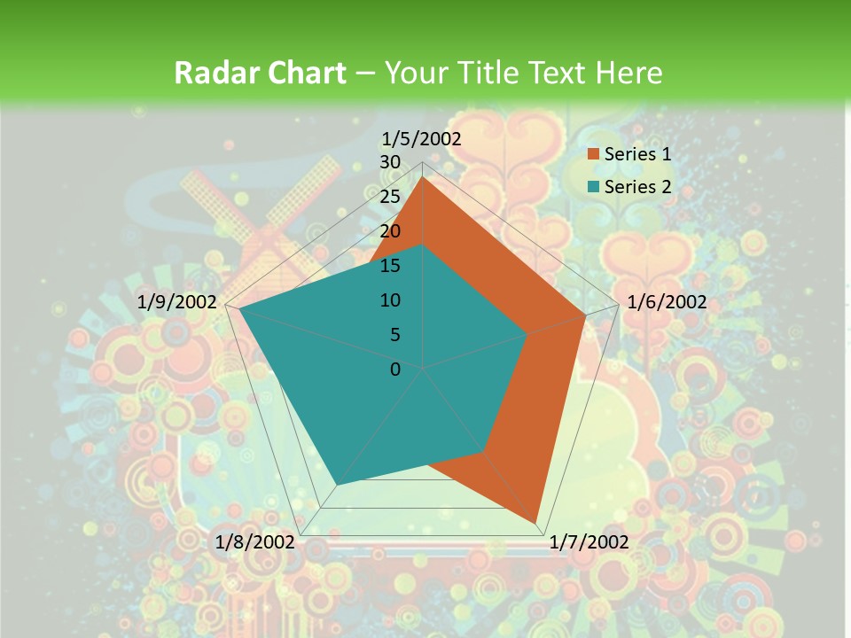 Yellow Frame Swirl PowerPoint Template