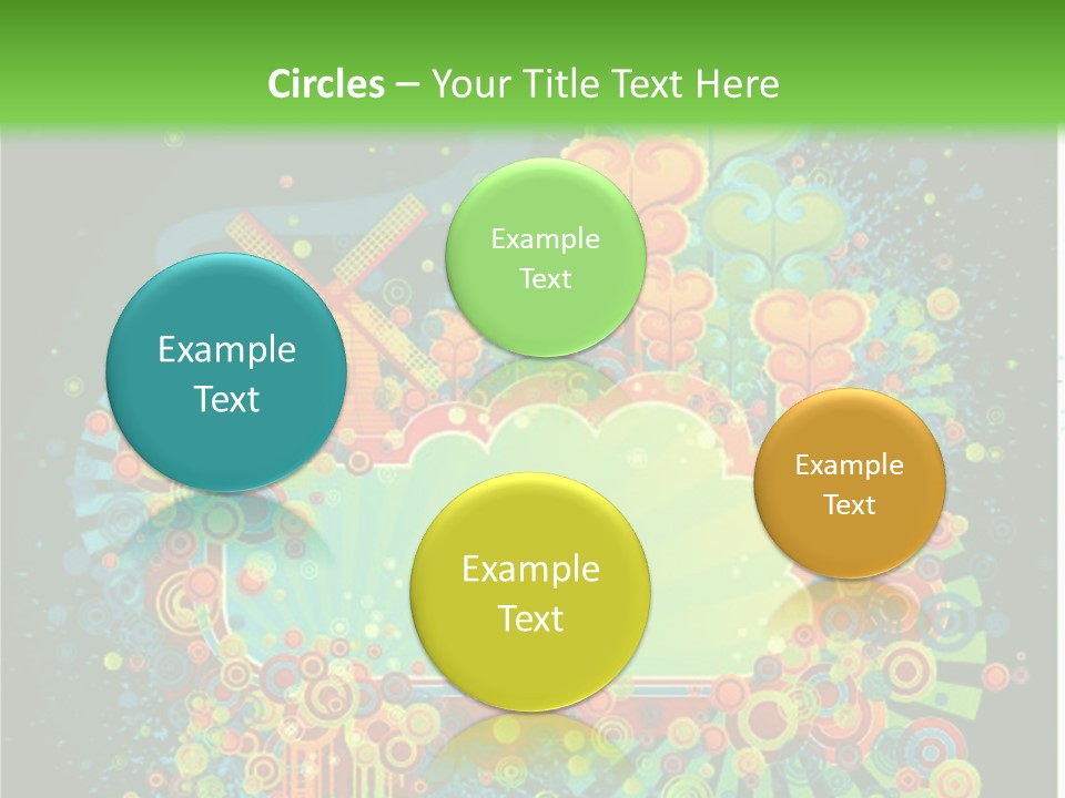Yellow Frame Swirl PowerPoint Template
