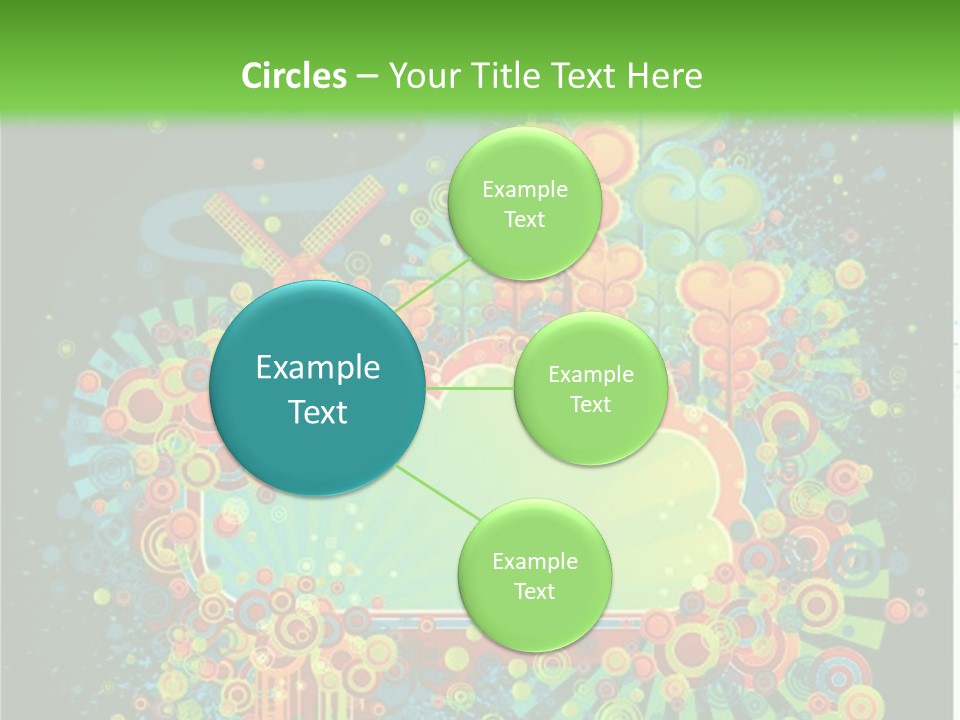 Yellow Frame Swirl PowerPoint Template