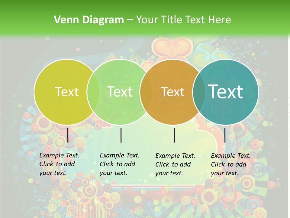 Yellow Frame Swirl PowerPoint Template