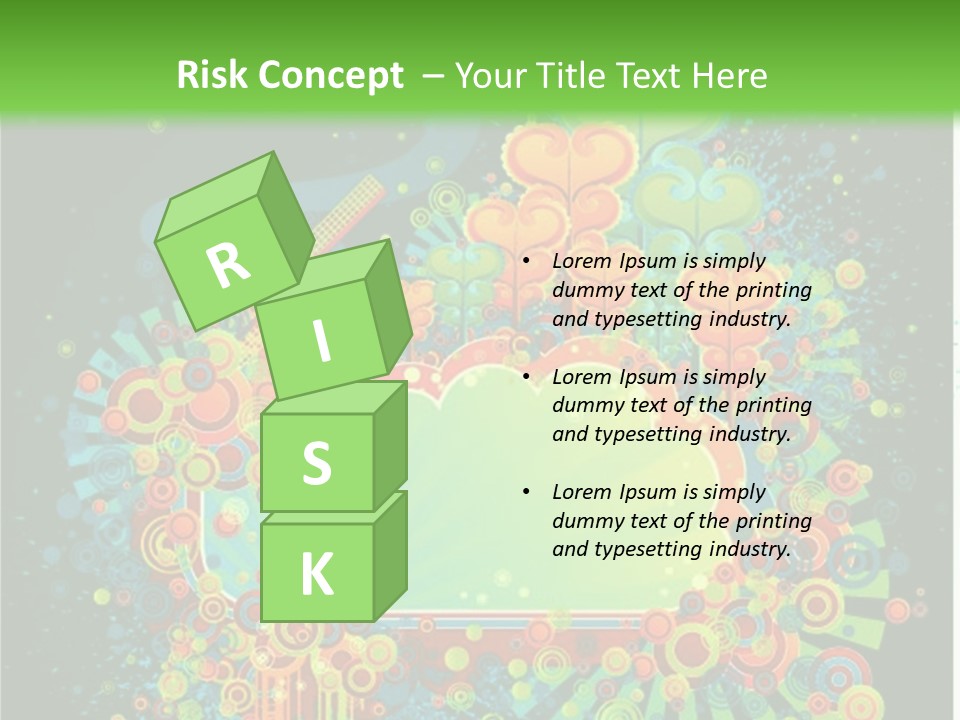 Yellow Frame Swirl PowerPoint Template