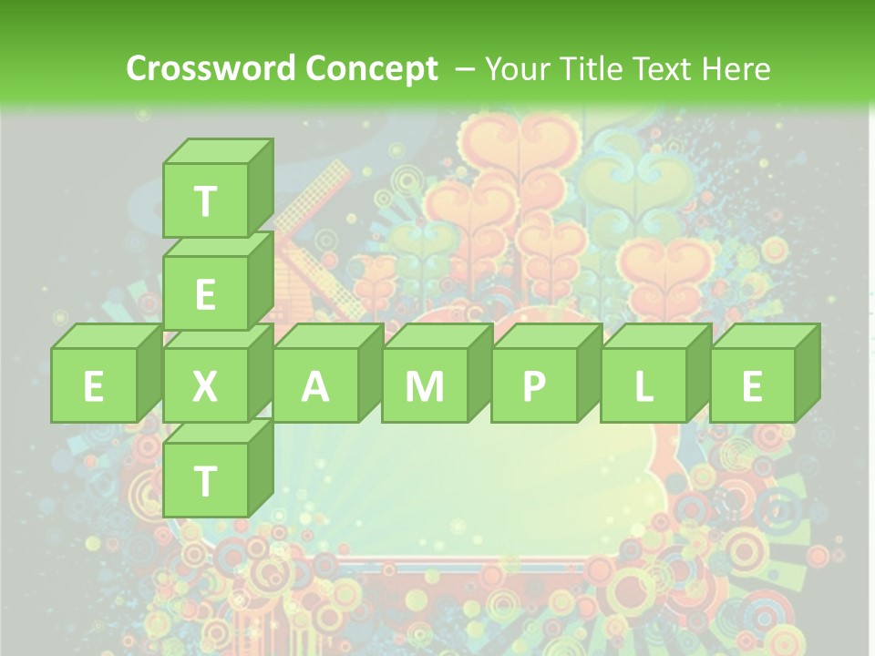 Yellow Frame Swirl PowerPoint Template