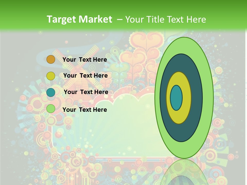 Yellow Frame Swirl PowerPoint Template