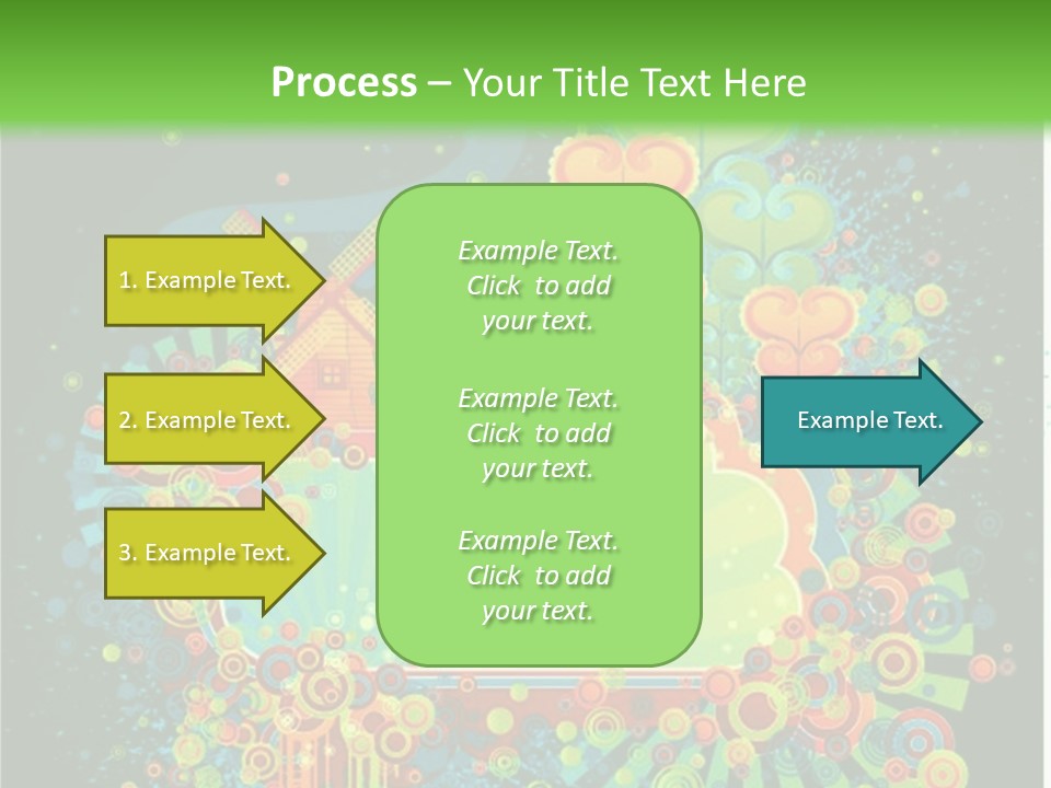 Yellow Frame Swirl PowerPoint Template