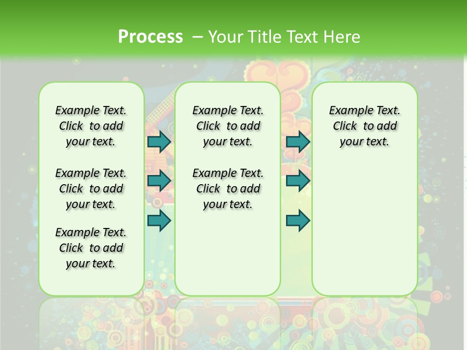 Yellow Frame Swirl PowerPoint Template