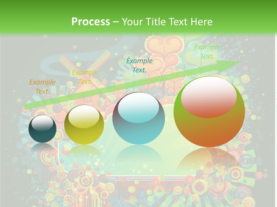 Yellow Frame Swirl PowerPoint Template