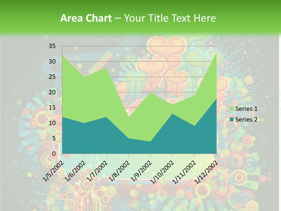 Yellow Frame Swirl PowerPoint Template