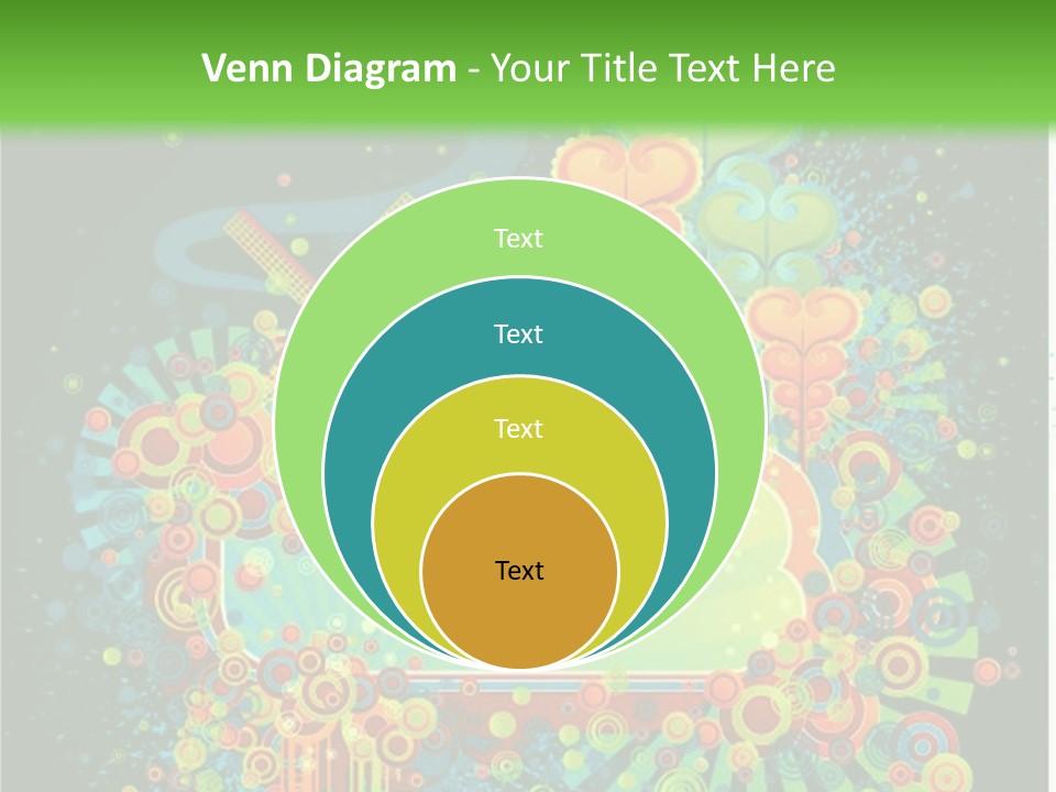 Yellow Frame Swirl PowerPoint Template